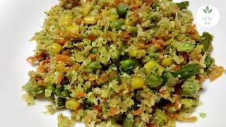 Рис из цветной капусты и брокколи с овощами ОЧЕНЬ ВКУСНО и ПОЛЕЗНО! Всего 48 ккал на 100 гр!