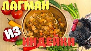 Рецепт лагмана по домашнему из индейки  Очень просто и вкусно!!!