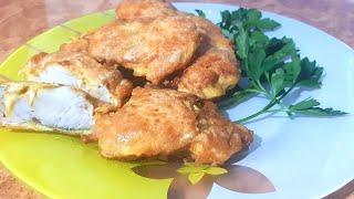 Хек в сырном кляре, очень вкусная рыба, просто и быстро!