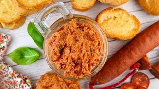 Tartinade de chorizo : recette très rapide ! Et si délicieux !