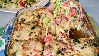 Запеканка из кабачков, на ужин /Вкусный, сытный и простой рецепт