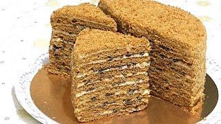 Рецепты из старых тетрадок, Медовик "ВИННИ-ПУХ"/Recipe from old notebooks, Winnie the Pooh cake