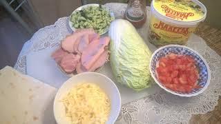 Сочные, вкусные, быстрые рулетики на завтрак.